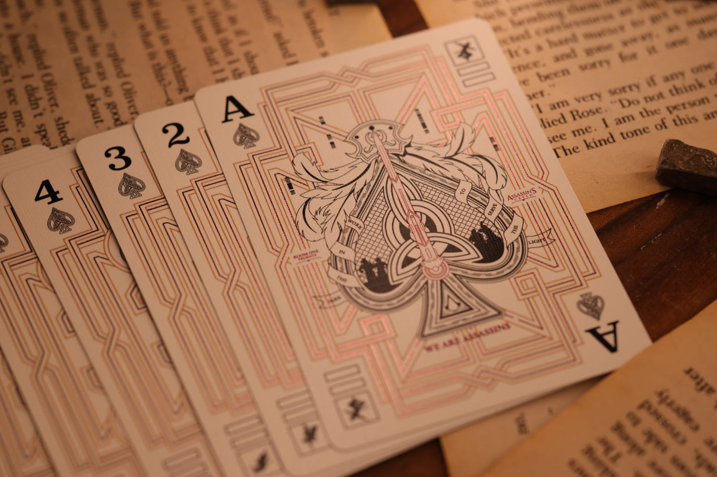 Assassin's Creed Legacy Ver. II Playing Cards - Garnet Hidden Blade Edition