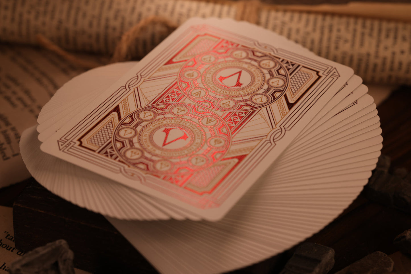Assassin's Creed Legacy Ver. II Playing Cards - Garnet Hidden Blade Edition