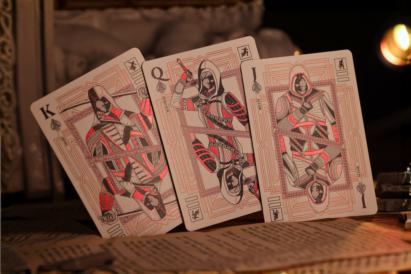Assassin's Creed Legacy Ver. II Playing Cards - Garnet Hidden Blade Edition