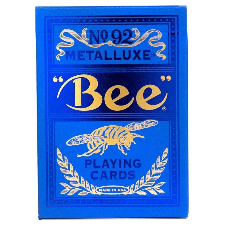 Bicycle Bee MetalLuxe Blue Playing Cards