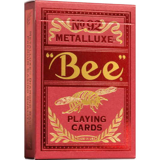 Bicycle Bee MetalLuxe Red Playing Cards