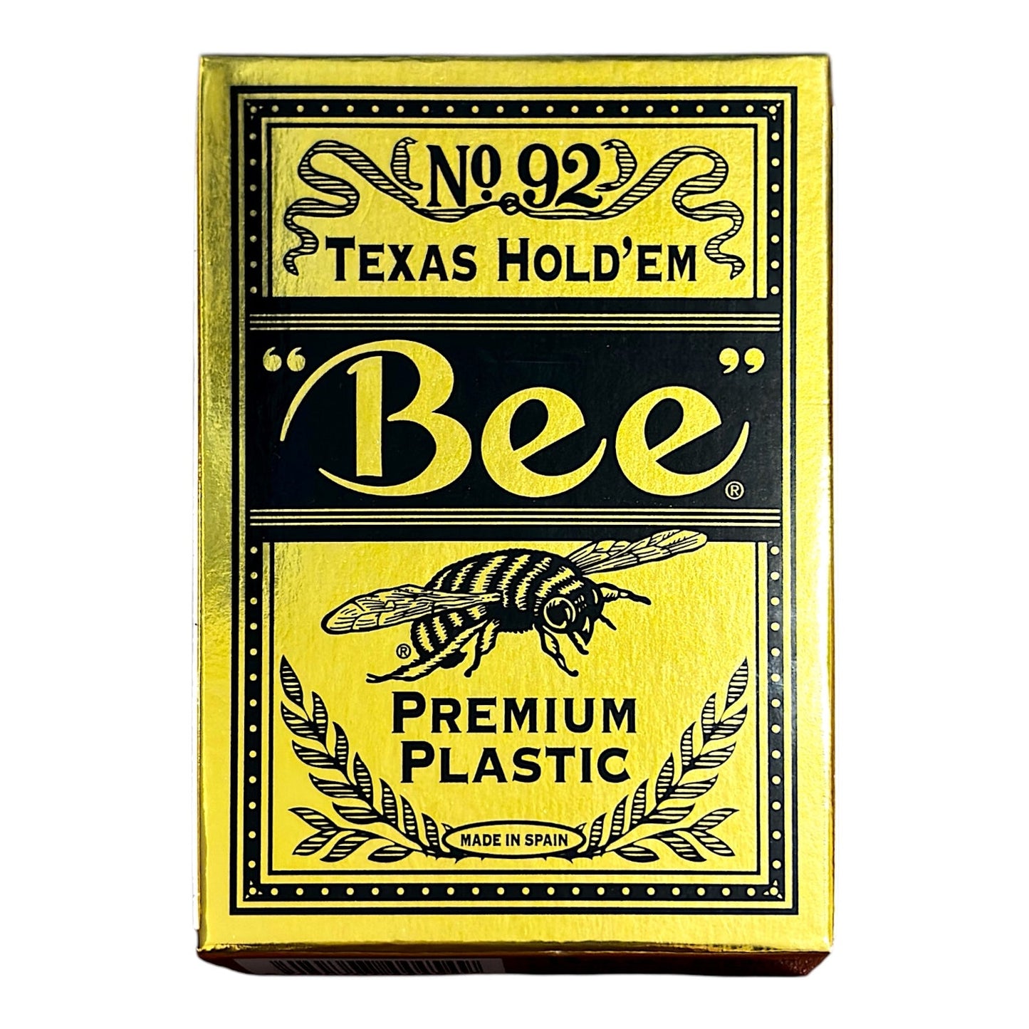 Bicycle Bee Premium Plastic Playing Cards Red - Jumbo Index