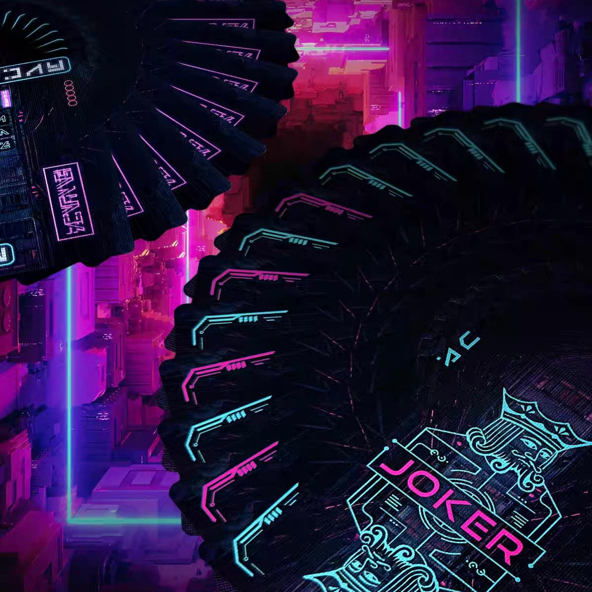 Bicycle Cyberpunk Hard Wired Playing Cards