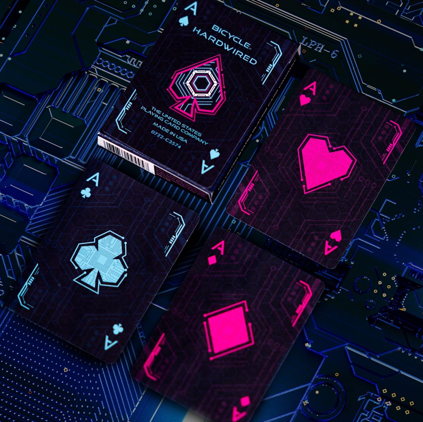 Bicycle Cyberpunk Hard Wired Playing Cards