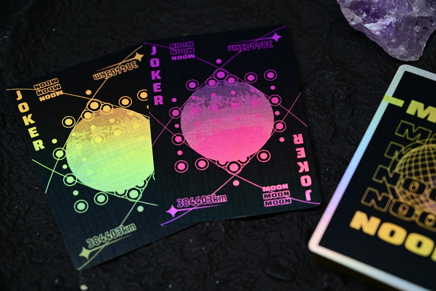 Moon Playing Cards - Holo Black Edition