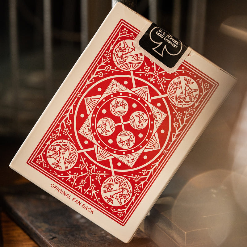 Bicycle Tally-Ho Fan Back Playing Cards Red