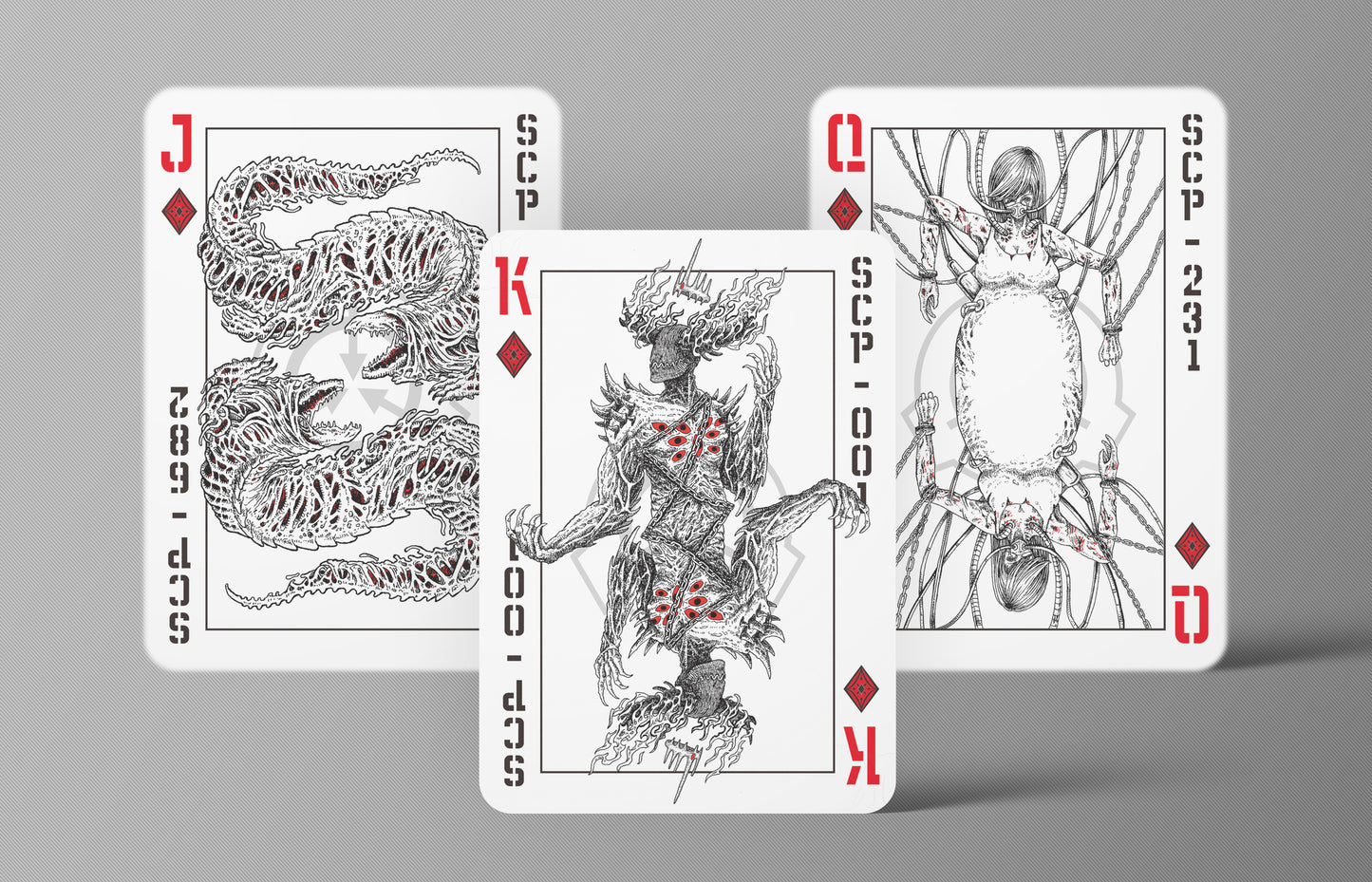 The SCP Foundation Playing Cards - The Data Expunged Deck (White)