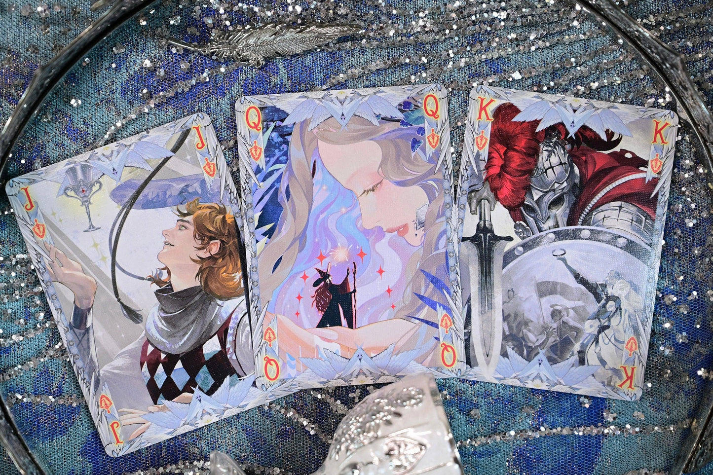 King Arthur Playing Cards V2 - Excalibur Silver Fairyland (Standard)