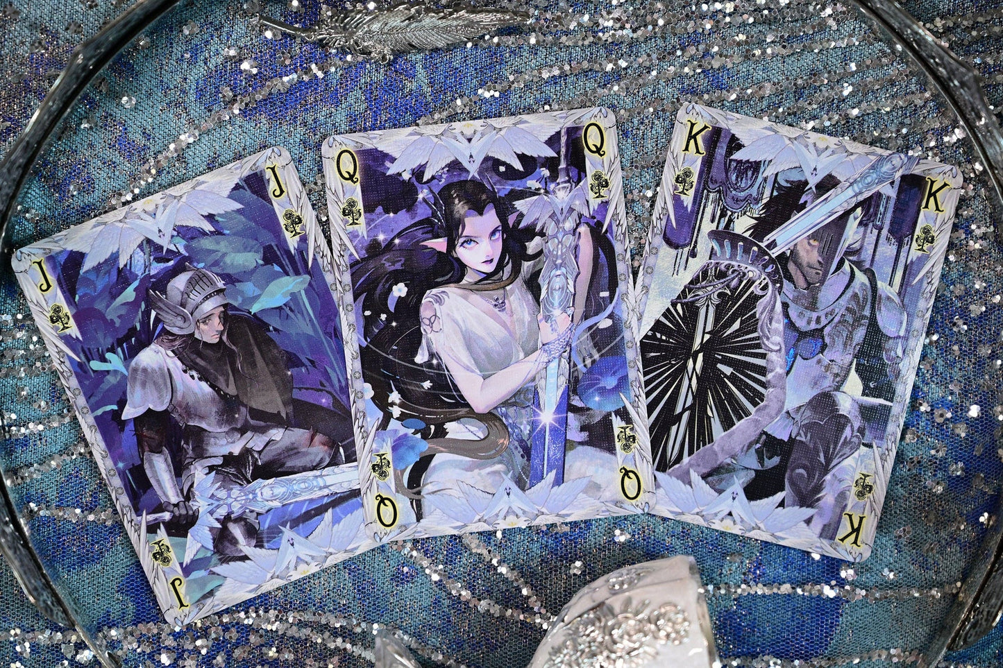 King Arthur Playing Cards V2 - Excalibur Silver Fairyland (Standard)
