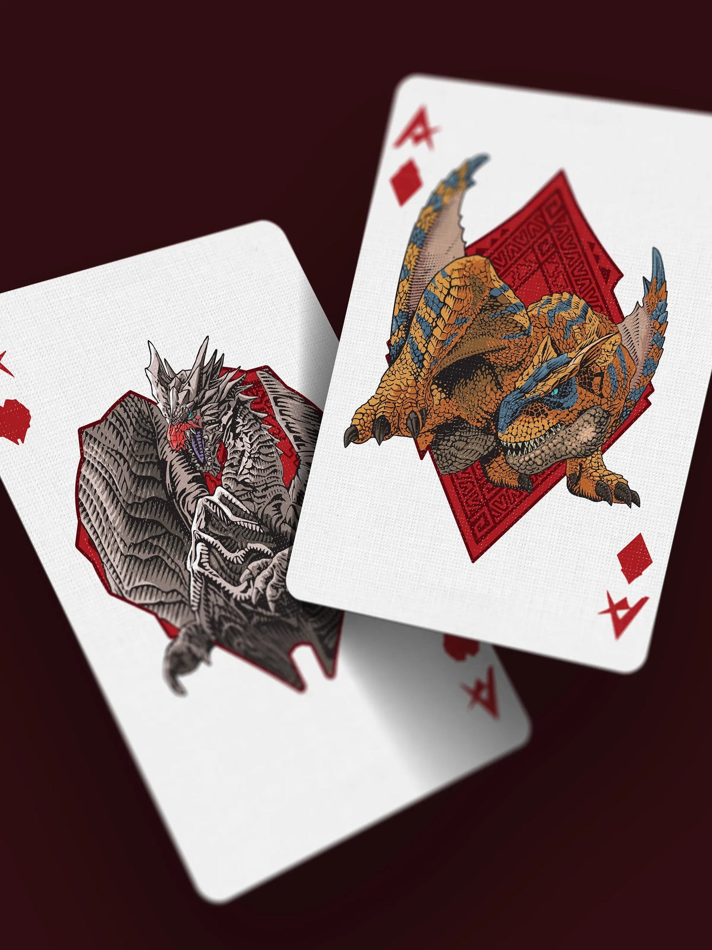 Monster Hunter Playing Cards - Collectors Edition Red