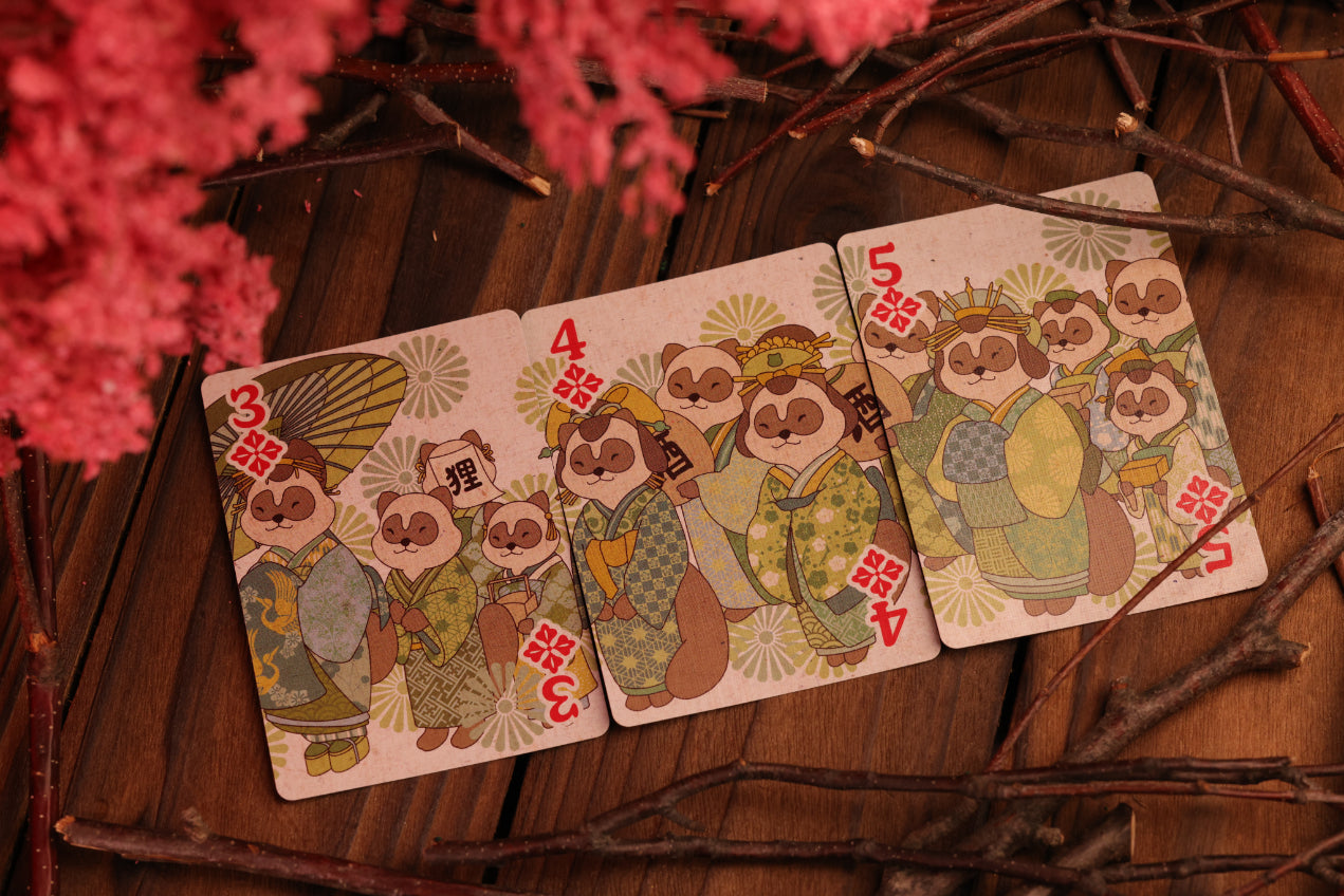 Tanuki Yukaku Playing Cards - Oiran Dochu Edition