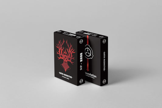 The SCP Foundation Playing Cards - The Data Redacted Deck (Black)