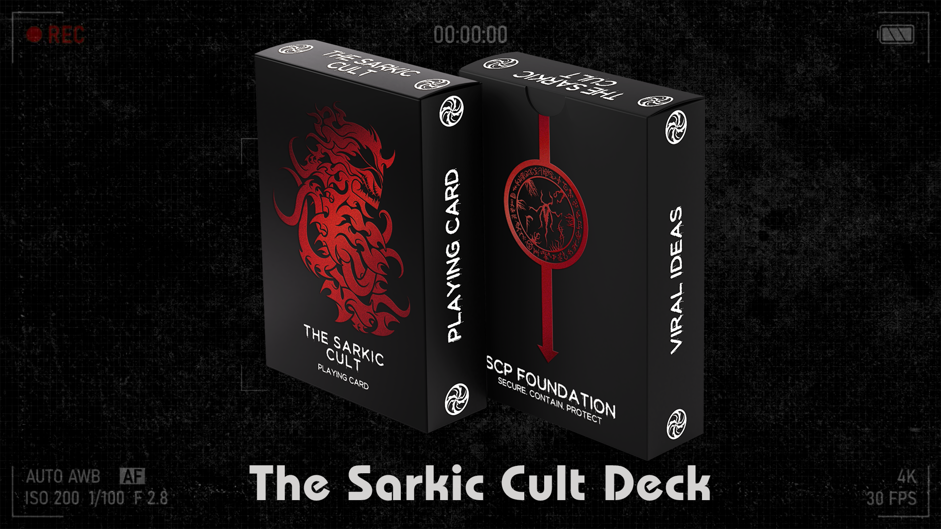 The SCP Foundation Playing Cards 2nd Edition - Sarkic Cult Deck (Black ...