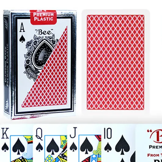 Bicycle Bee Premium Plastic Playing Cards (Red)
