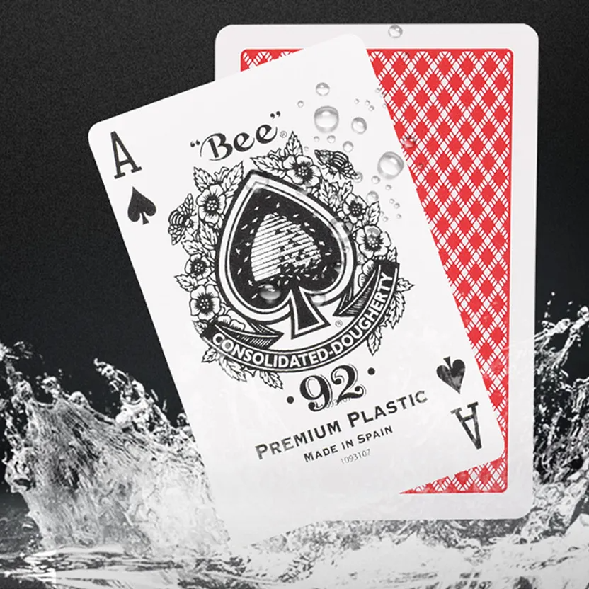 Bicycle Bee Premium Plastic Playing Cards (Red)