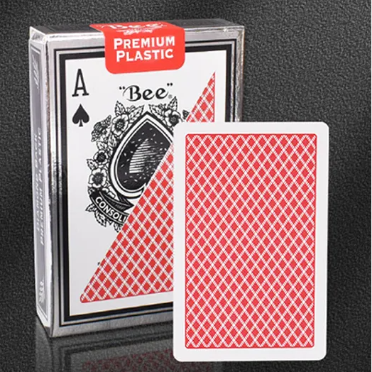 Bicycle Bee Premium Plastic Playing Cards (Red)