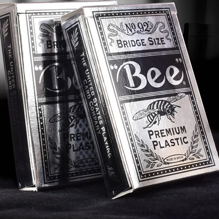 Bicycle Bee Premium Plastic Playing Cards (Blue)