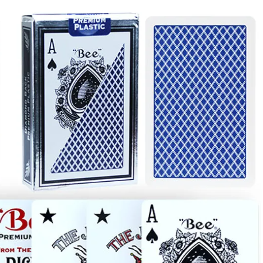 Bicycle Bee Premium Plastic Playing Cards (Blue)