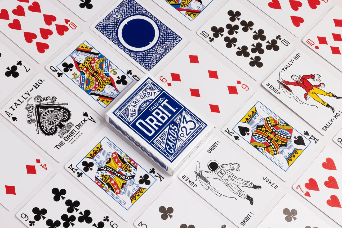 Bicycle Tally-Ho Orbit Blue Playing Cards