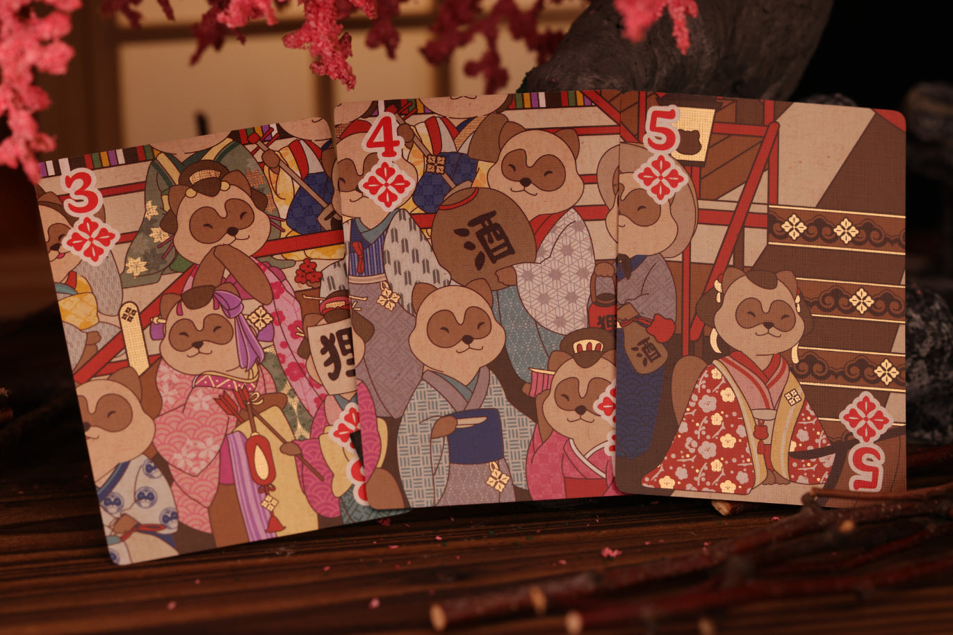 Tanuki Yukaku Playing Cards - Yukaku Tales Edition