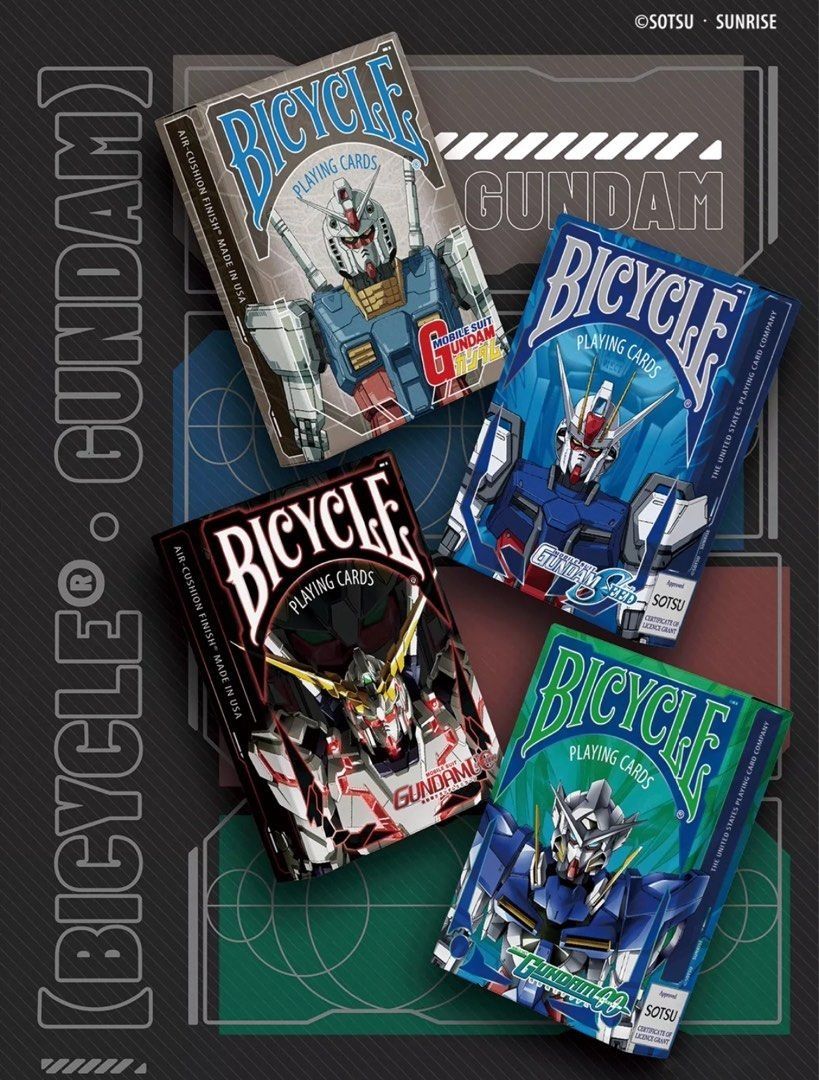 Bicycle Gundam 00 Playing Cards