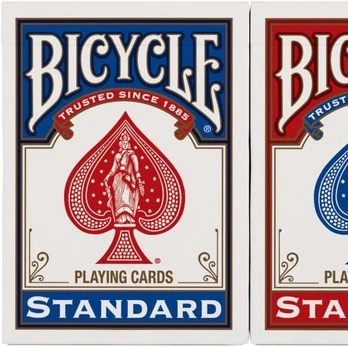 Bicycle Rider Back Standard Playing Cards (Blue)