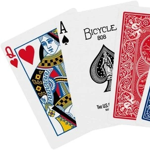 Bicycle Rider Back Standard Playing Cards (Red)